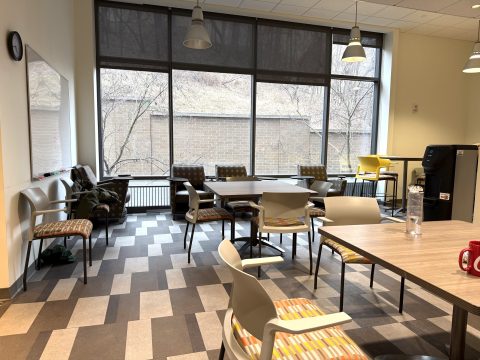 Shared break room for the Center on the 2nd floor of Salk Pavilion Shared break room for the Center on the 2nd floor of Salk Pavilion