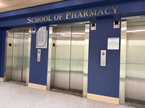 School of Pharmacy signage School of Pharmacy signage