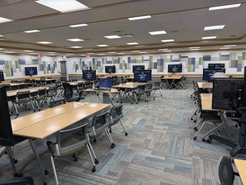 Innovative small groups learning space designed in a "flipped classroom" model Innovative small groups learning space designed in a "flipped classroom" model