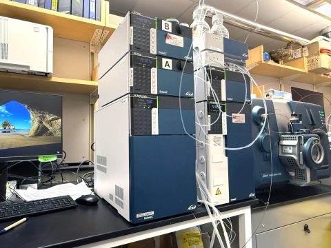 Photo of one of several triple quad mass spectrometers for measuring drug concentrations