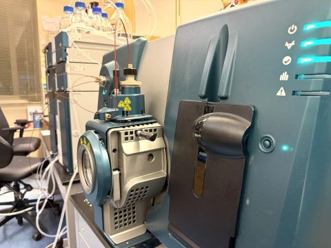 Photo of one of several triple quad mass spectrometers for measuring drug concentrations